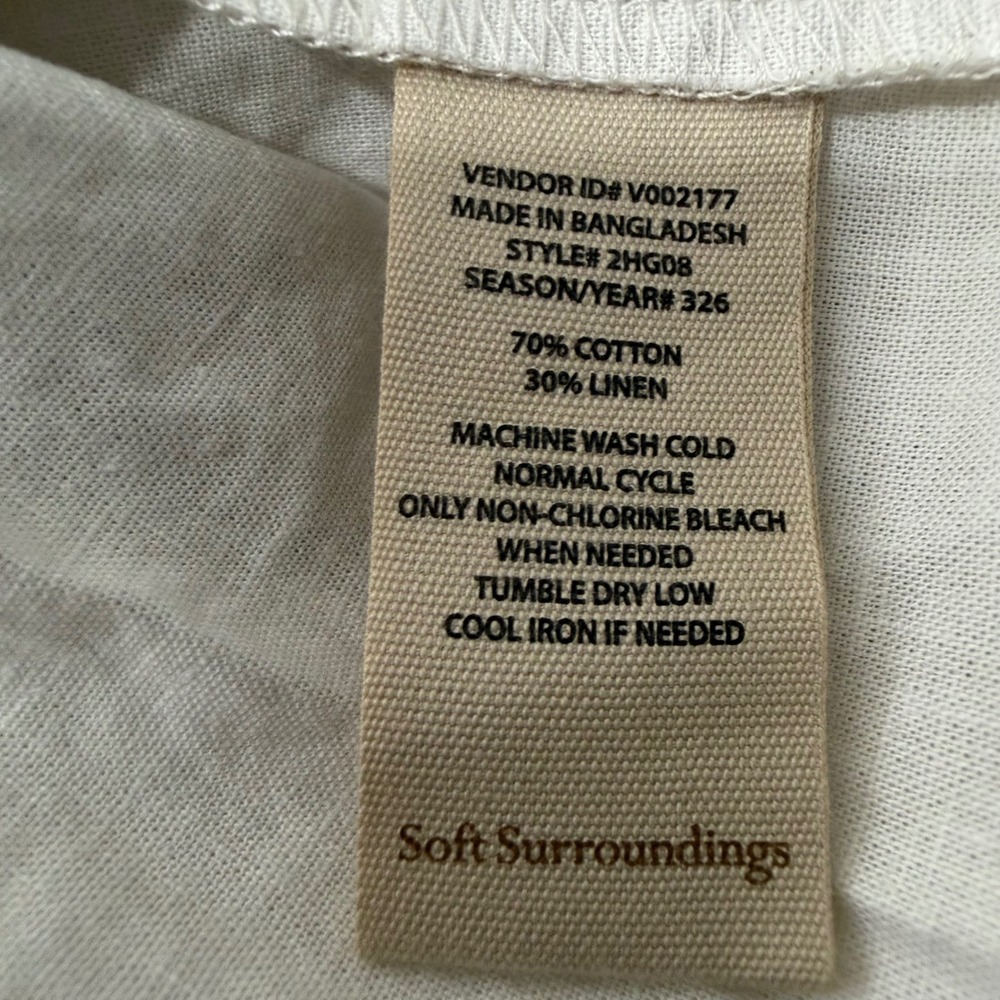 Soft Surroundings Soft Glow Foil Button Front Jacket Champagne Metallic 1X 2HG08 - Picture 8 of 9